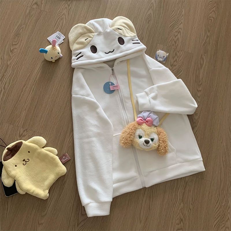 Main.Cute Cat Women’s Zip-Up Hoodie