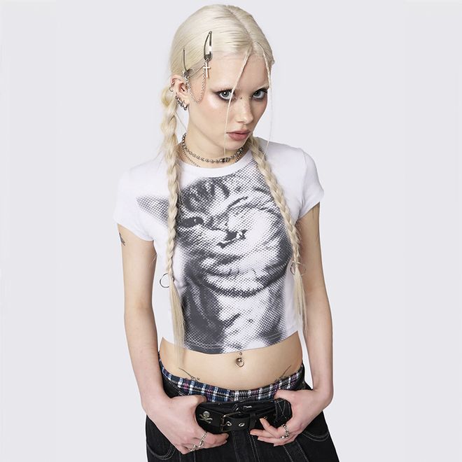 t shirt, women t shirt, cat print t shirt