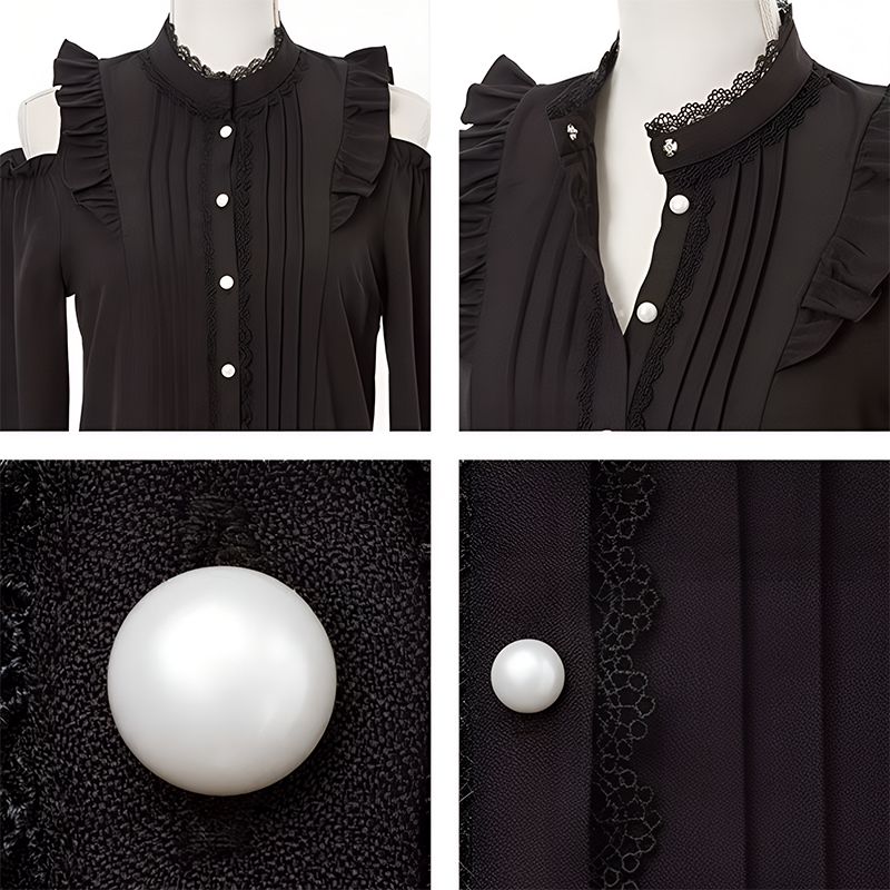 blouse, long sleeve blouse, bow blouse