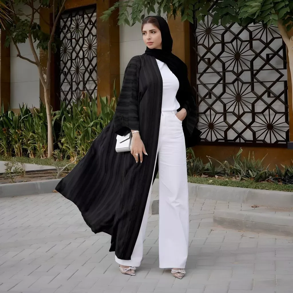 abaya, open abaya, cardigan robe