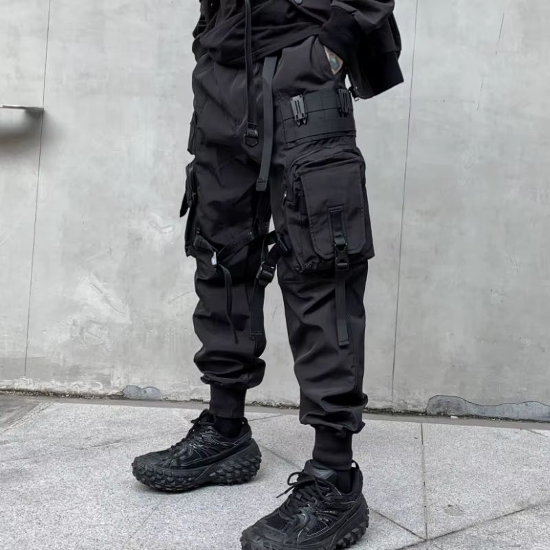Men’s Techwear Cargo Pants kimonomo 1
